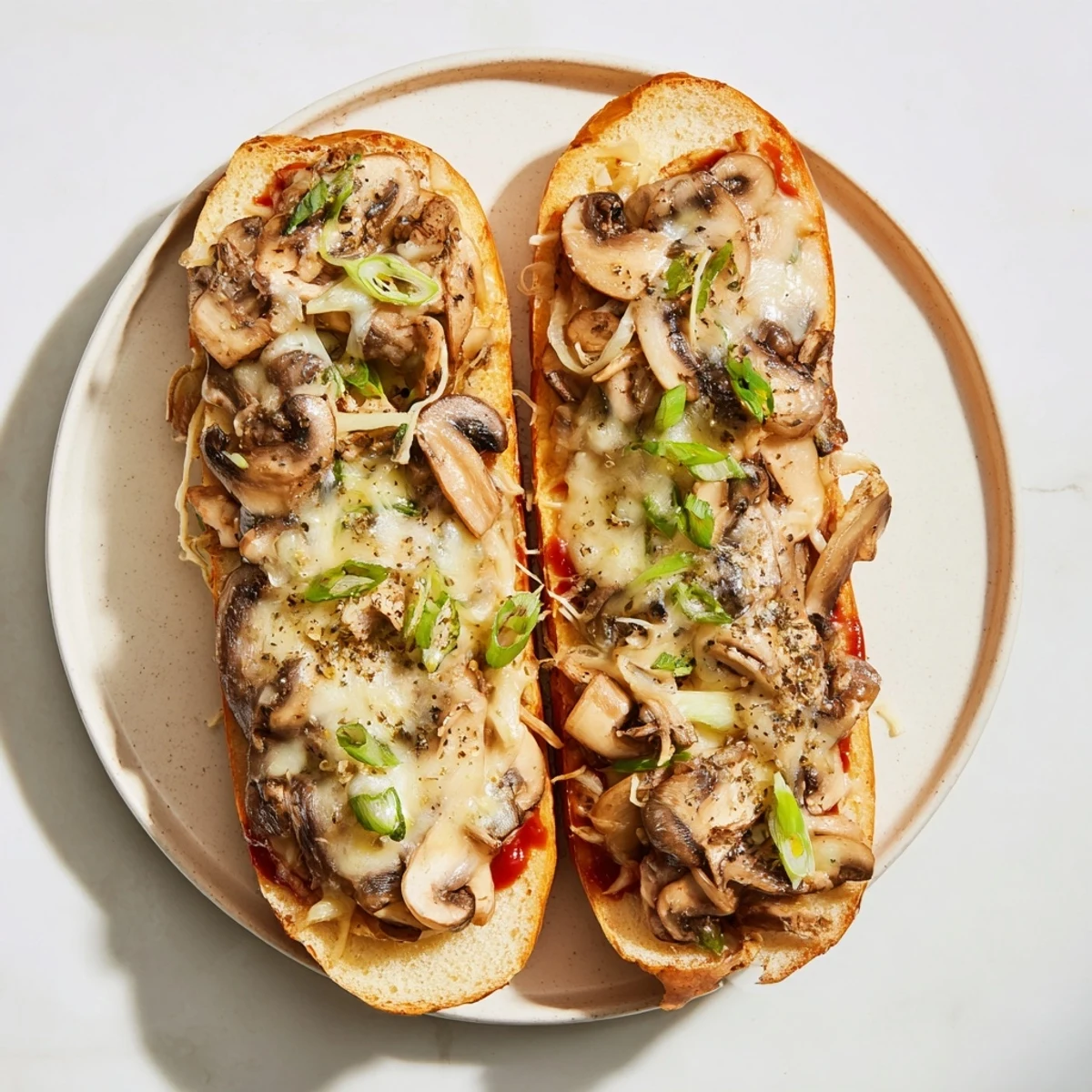 Air Fryer Zapiekanka Open-Faced