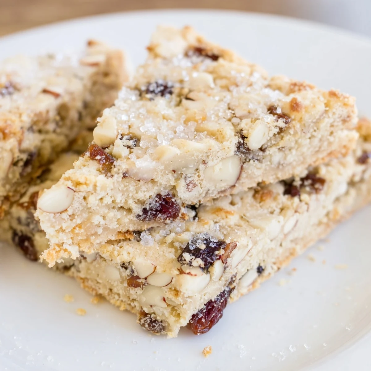 Cherry Almond Shortbread Wedges