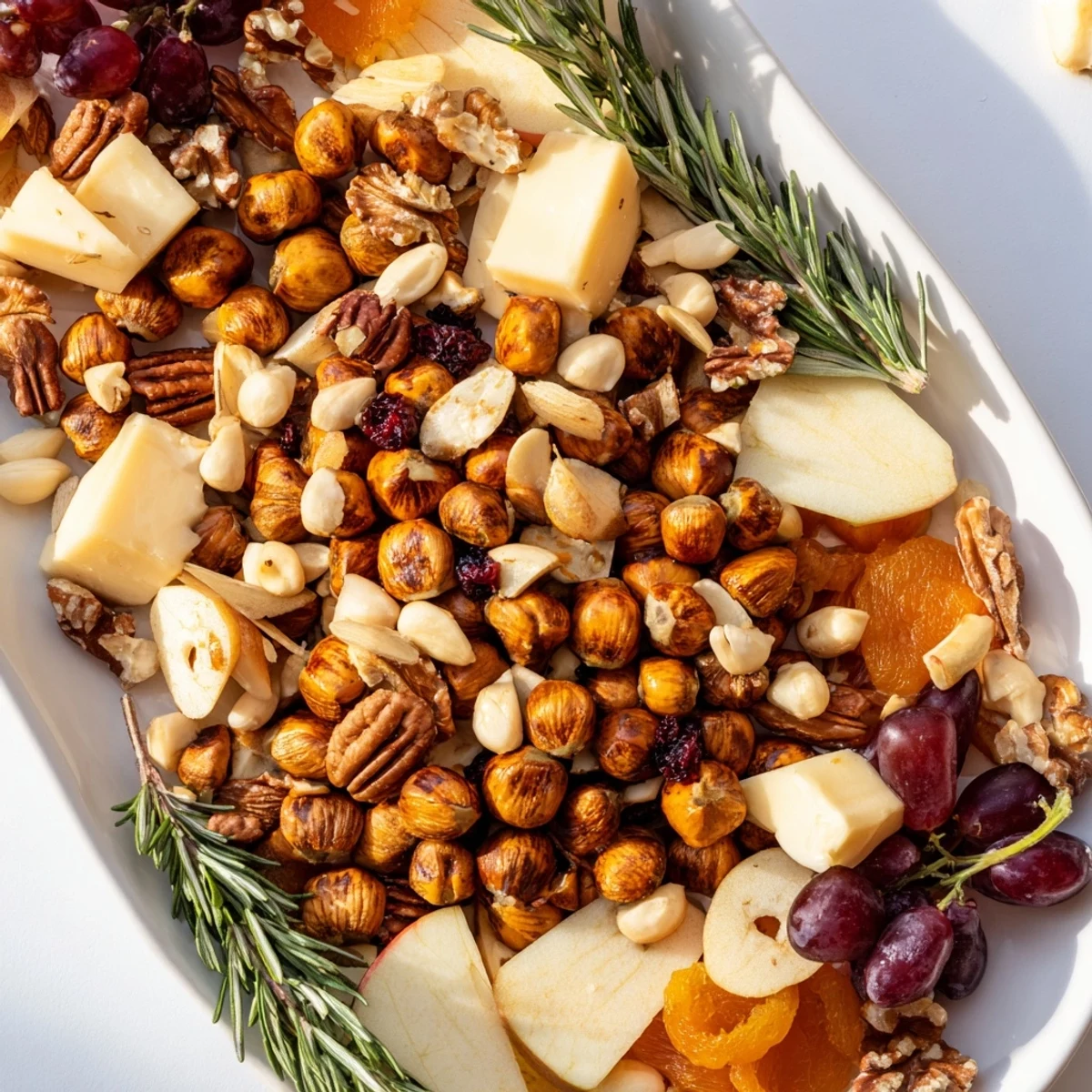 See the delicious Squirrels Acorn Hoard Platter with roasted acorns and brie—perfect for a cozy autumn snack.