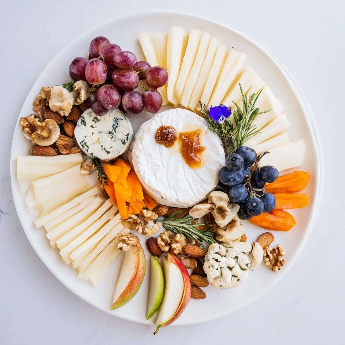 This Woodland Creature Cheese Platter features an inviting array of cheeses, fruits, and crackers perfect for sharing.