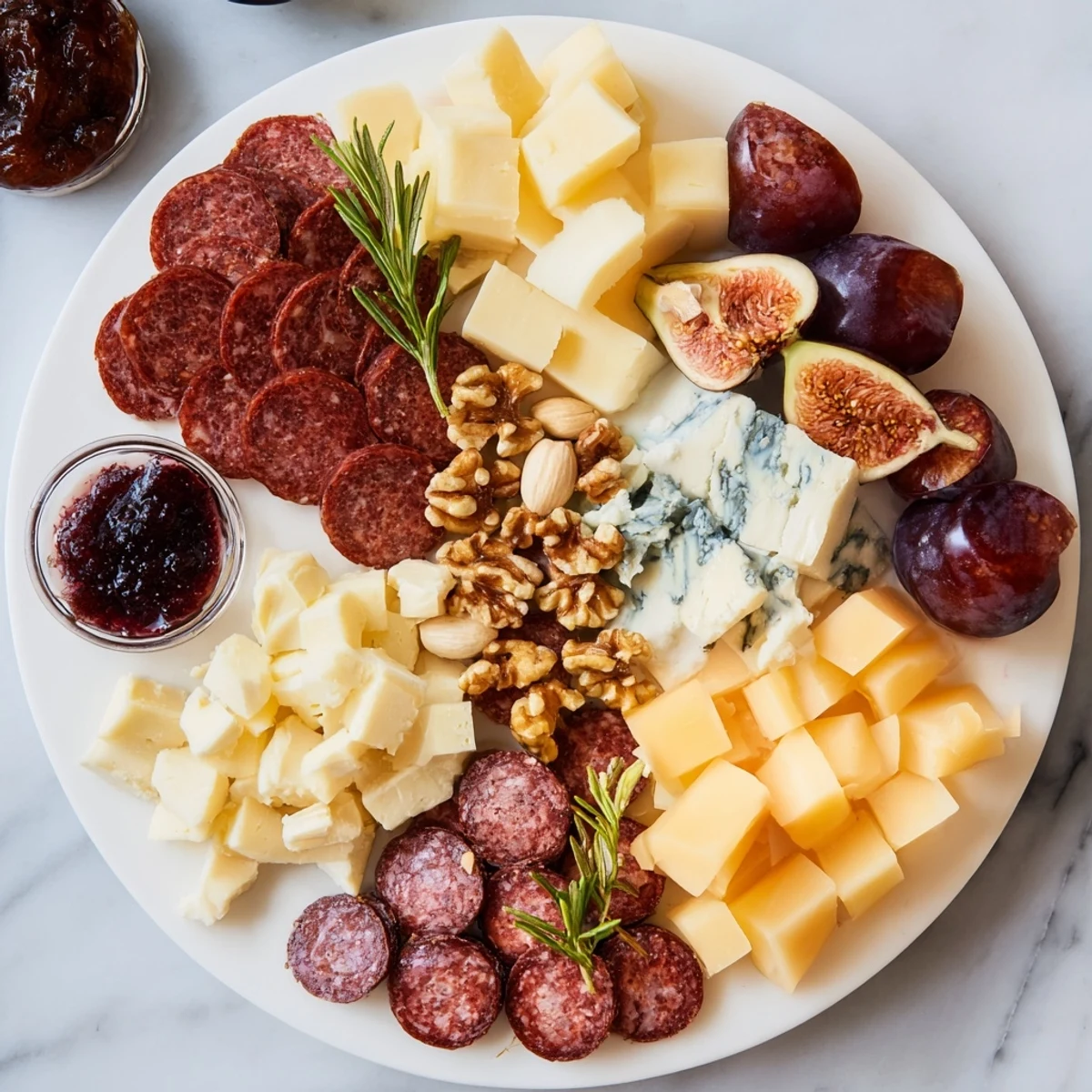 Rustic Deer Antler Charcuterie features sliced venison, smoked gouda, figs and nuts, perfect for appetizers at gatherings.
