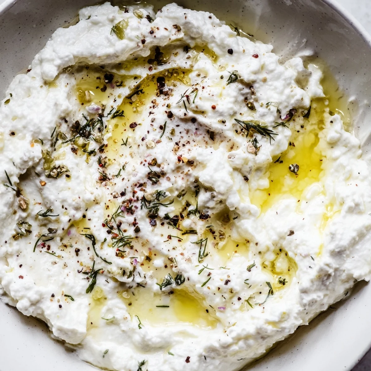 Creamy Angel Wings Whipped Feta Dip, drizzled with honey and herbs, ready for pita chips.