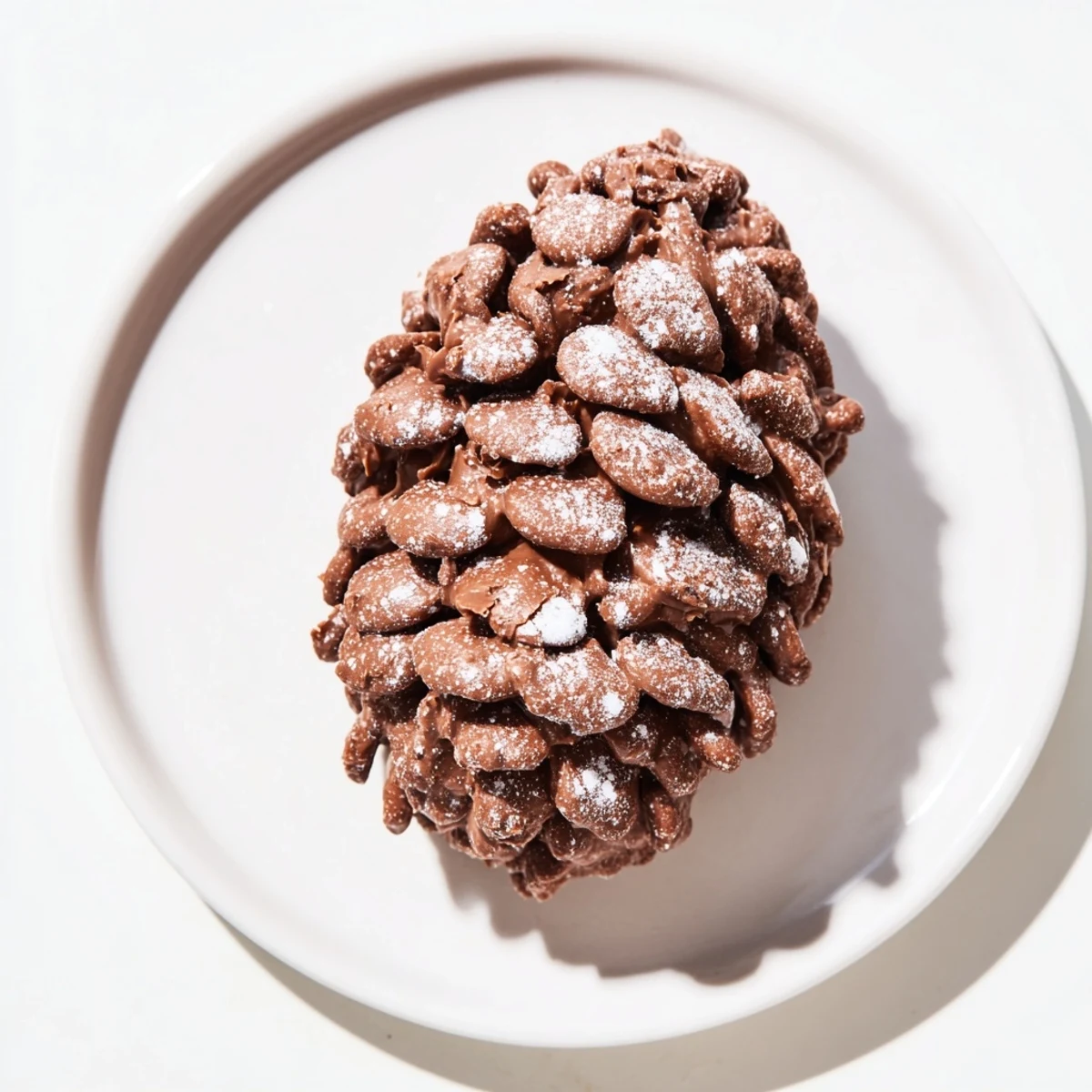 Delight in these pinecone-shaped nut butter snacks, textured and ready for your next wintry gathering.