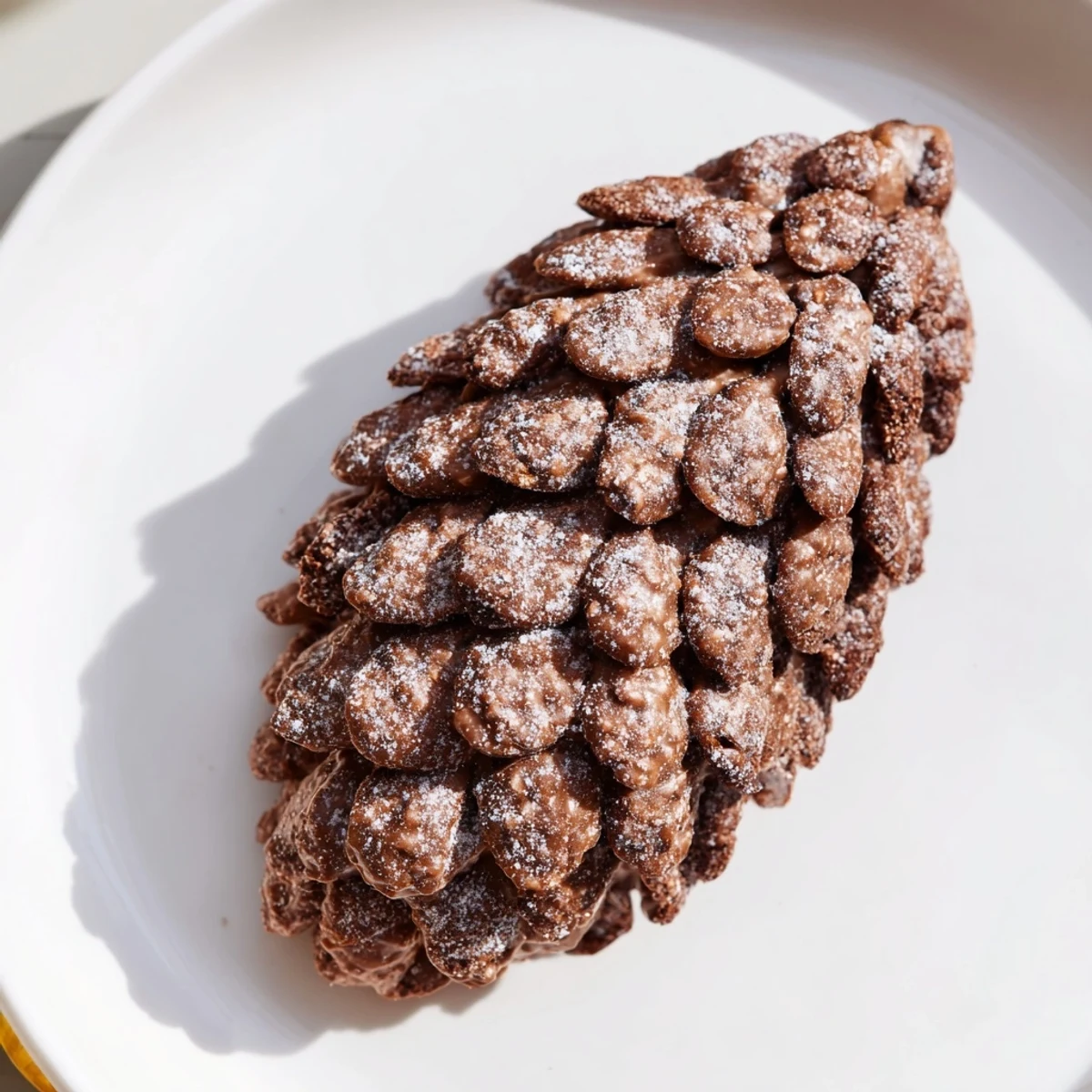 These festive pinecone-shaped nut butter snacks are coated in cereal, offering a satisfying crunch with every bite.