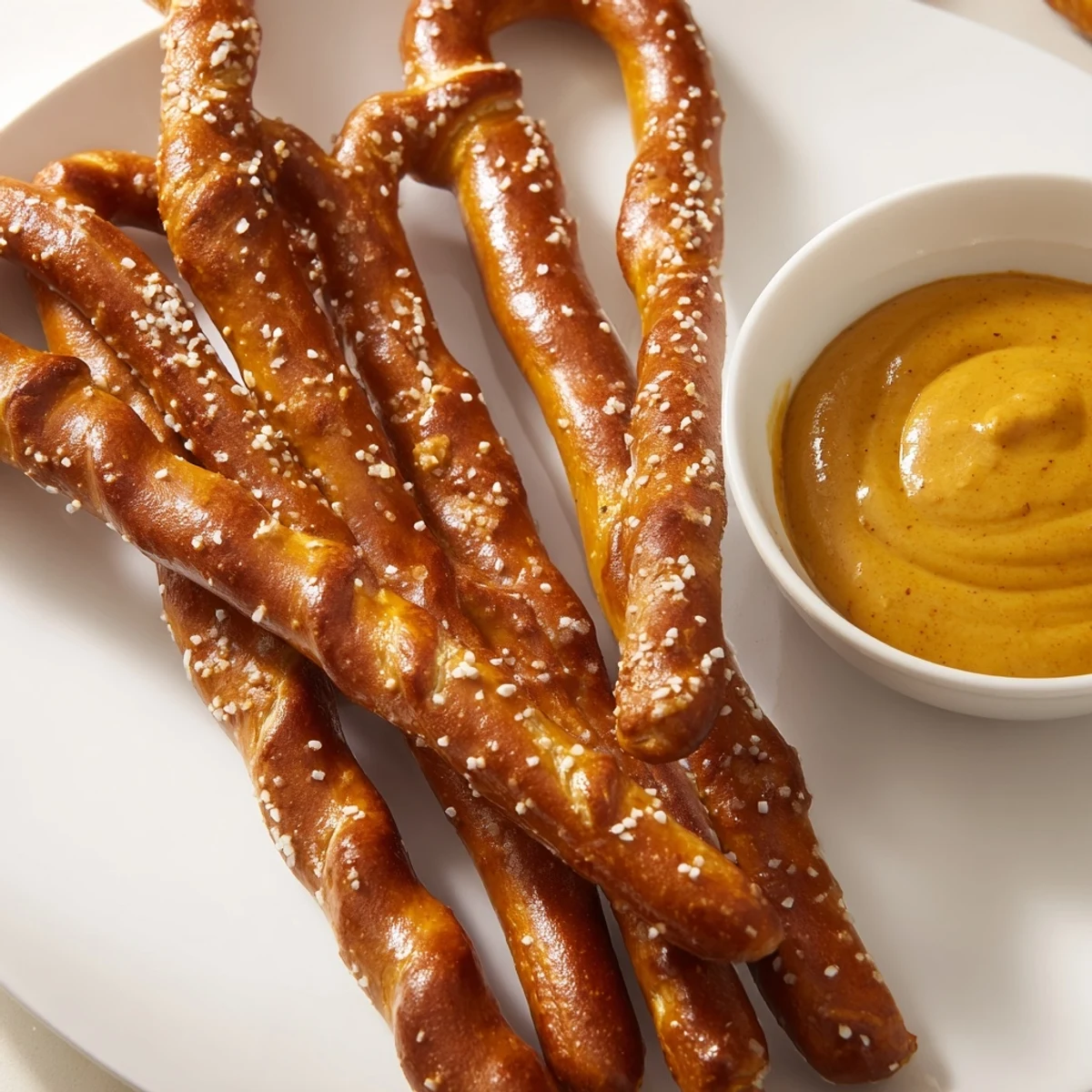 Pretzel Rods Hot Mustard