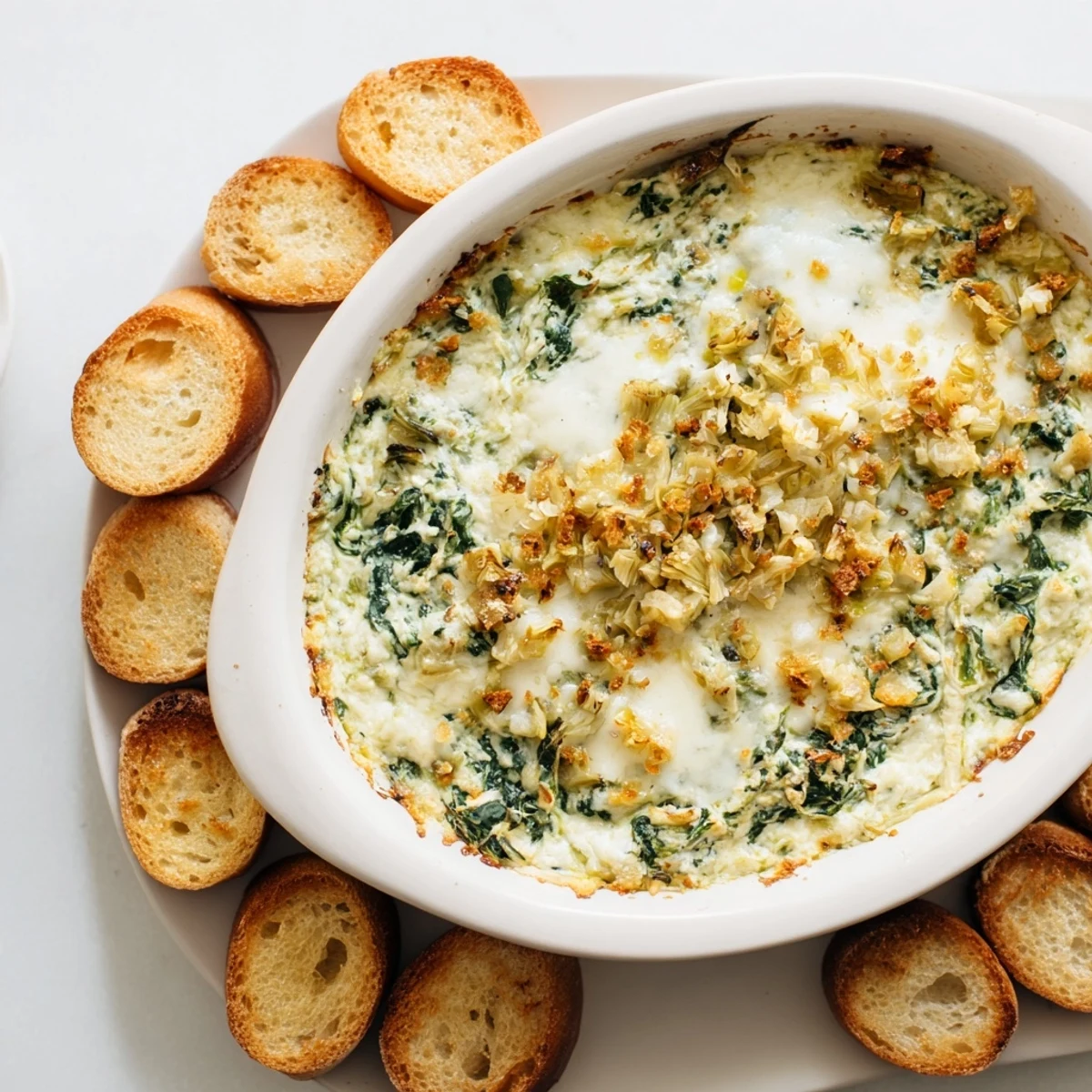 Spinach Artichoke Dip Baguette
