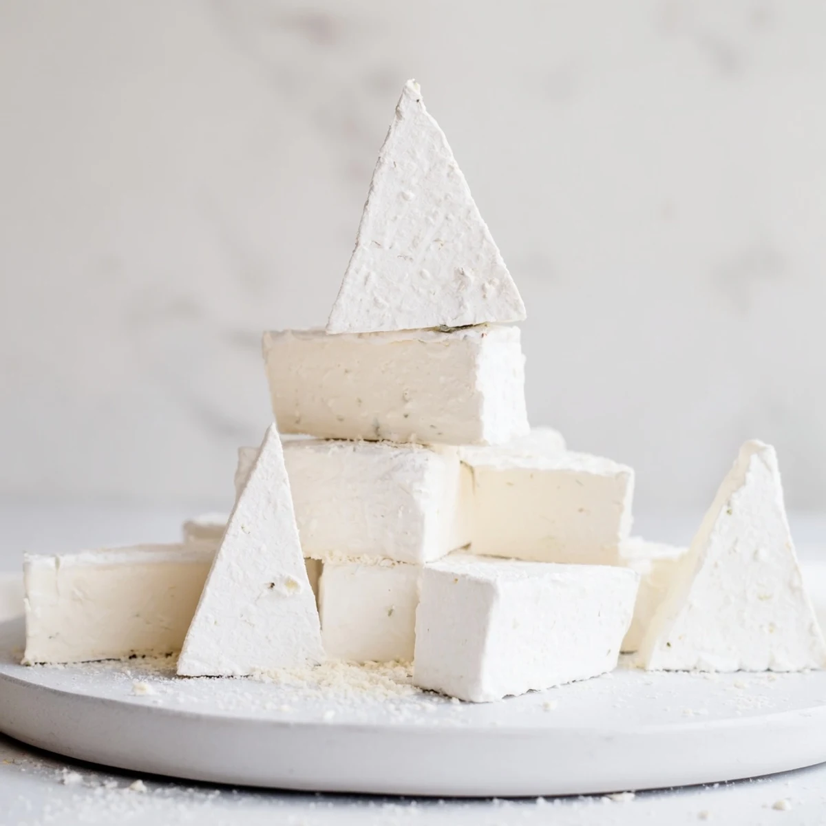 Indulge in this elegant Snowcapped Range appetizer: Brie peaks covered in parmesan.