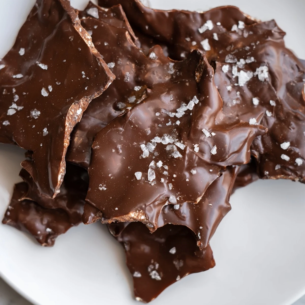 Melted chocolate and salty chips create this decadent Chocolate Potato Chip Bark dessert.