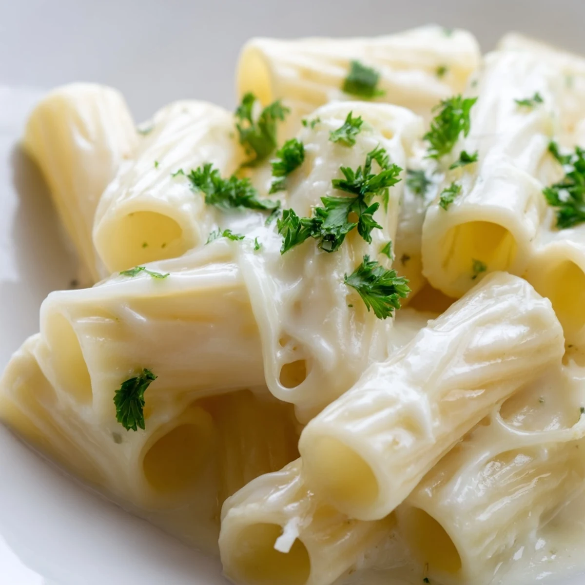 Hearty Creamy Milk Pasta One-Pot served in a rustic bowl, steam rising, with a side salad and crusty bread.  
