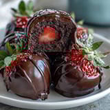 Dubai Chocolate Strawberry Truffles