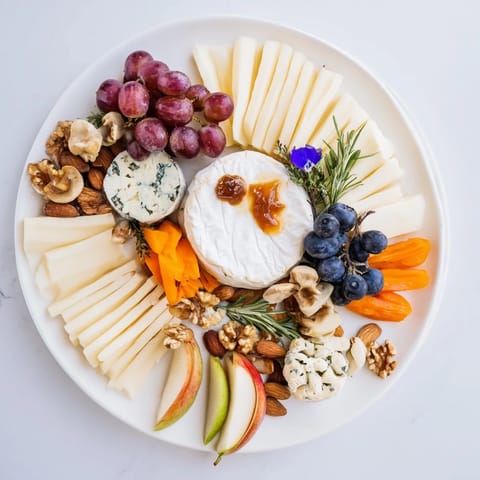 This Woodland Creature Cheese Platter features an inviting array of cheeses, fruits, and crackers perfect for sharing.