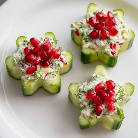 Winter Salad Snowflake Cups