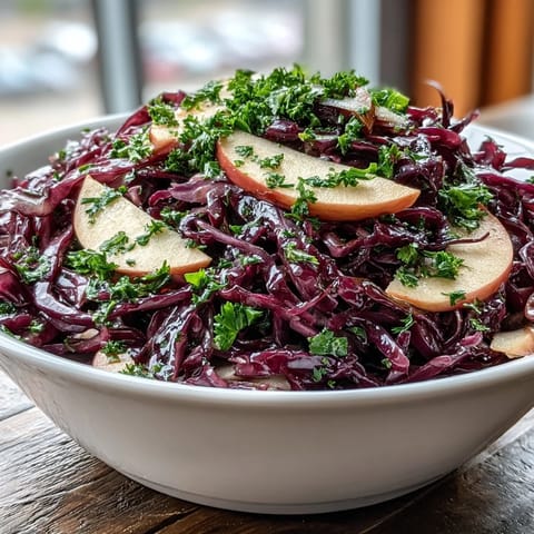 Red Cabbage With Apple Parmesan