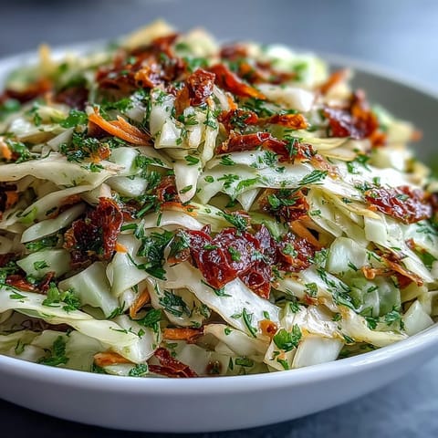 Cabbage Salad With Sundried Tomatoes