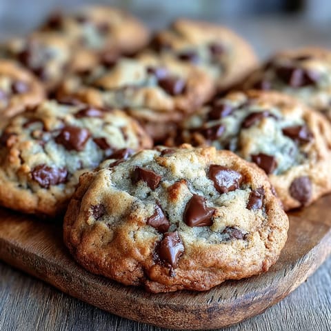 A batch of easy Yogurt Chocolate Chip Cookies on parchment paper, ready to enjoy with a cold glass of milk.