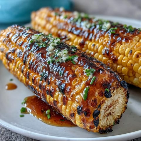 Grilled corn on the cob slathered in rich miso butter for a savory-sweet umami flavor.
