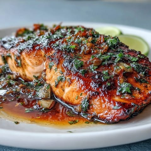 Honey-Lime Garlic Salmon