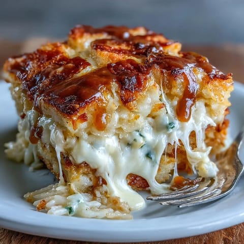 Creamy, cheesy Cracker Barrel hashbrown casserole baked to golden perfection with melted cheddar and savory onions.  