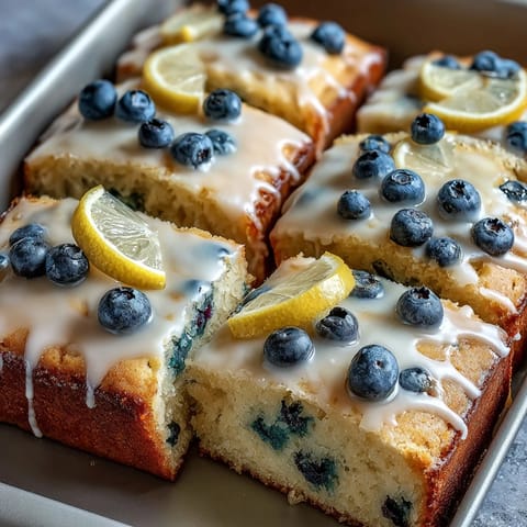 Baby Shower Blueberry Lemon Cake