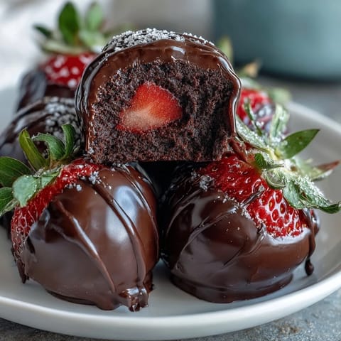 Dubai Chocolate Strawberry Truffles