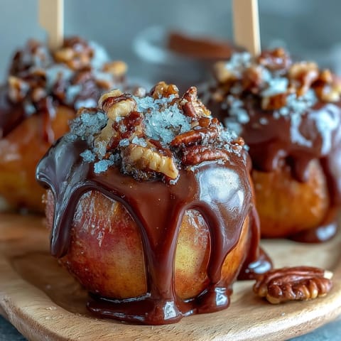 Candy Apple Slices Caramel Chocolate