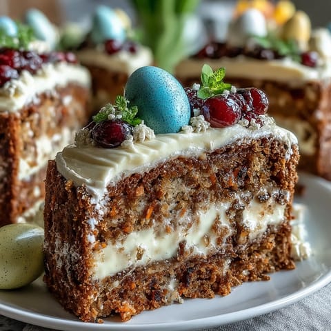 Easter Dessert Carrot Pavlova Lemon