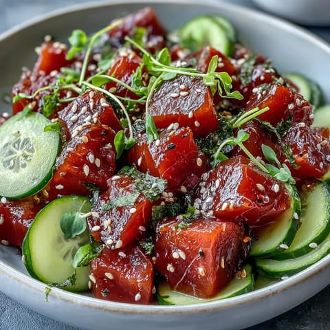 Spring Tuna Poke Bowl