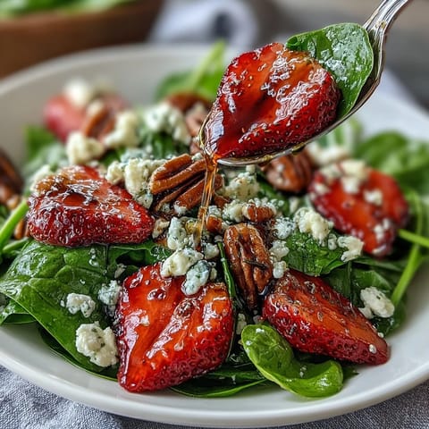 Strawberry Spinach Spring Salad