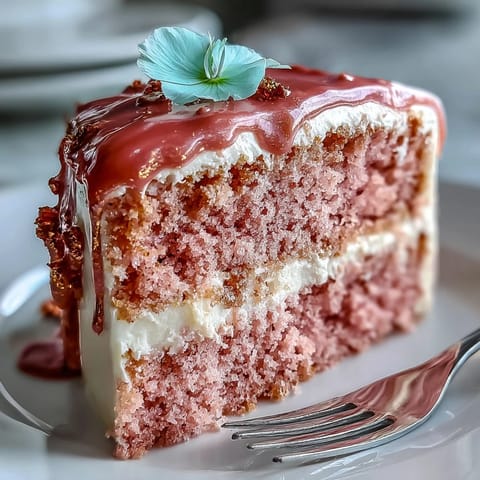 Elegantly decorated Bridal Shower Rosé Velvet Cake with a shimmering gold drip accent.