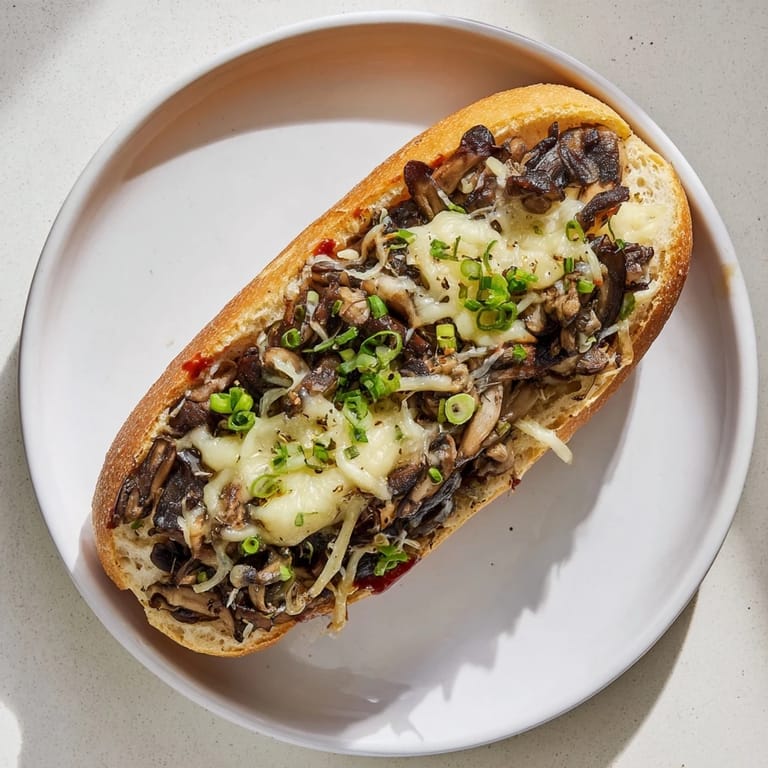 Enjoy the delicious Air Fryer Zapiekanka; imagine melted mozzarella atop a flavorful open-faced sandwich.