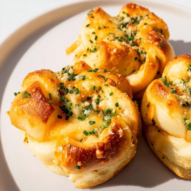 Warm, cheesy Savory Rolls: Crescent Roll Baked Cheese Bites with golden, buttery tops, ready to eat.