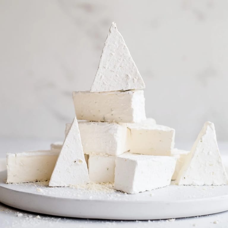 Indulge in this elegant Snowcapped Range appetizer: Brie peaks covered in parmesan.