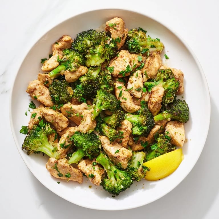 Juicy Microwave-Steamed Chicken and Broccoli, a healthy one-dish meal seasoned perfectly and ready fast.
