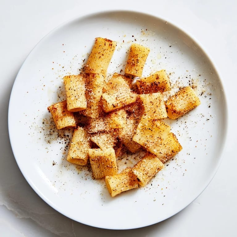 Enjoy crispy bits of air-fried Air Fryer Pasta Croutons, packed with savory seasoning and perfect texture.