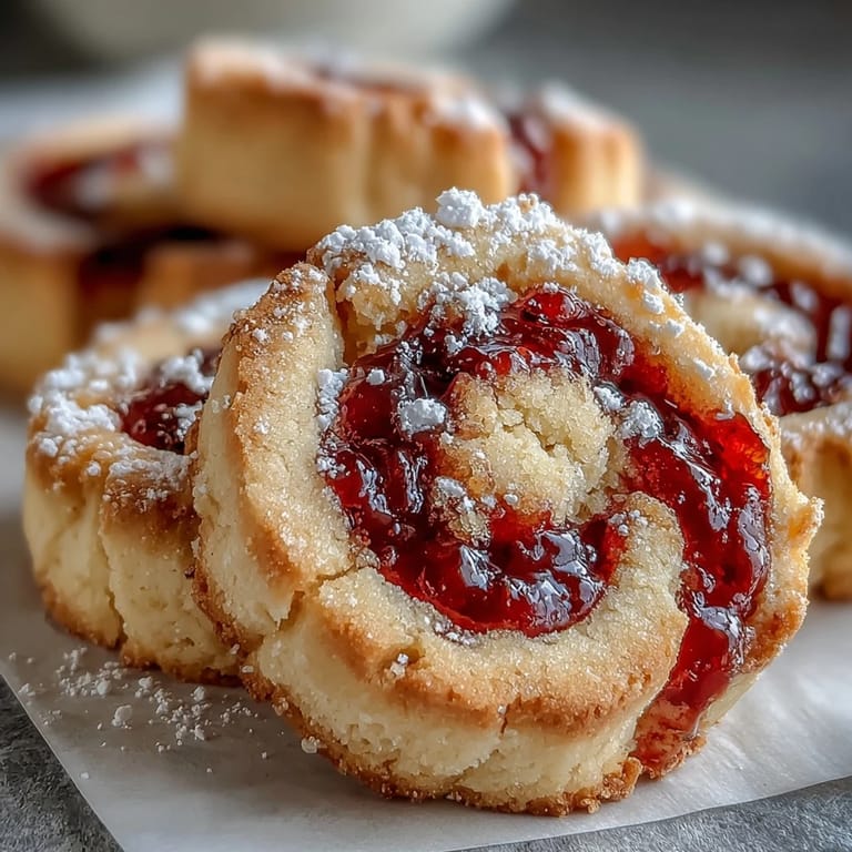 Raspberry Swirl Shortbread Cookies are elegantly plated with tea, ready for an afternoon treat or homemade gift.