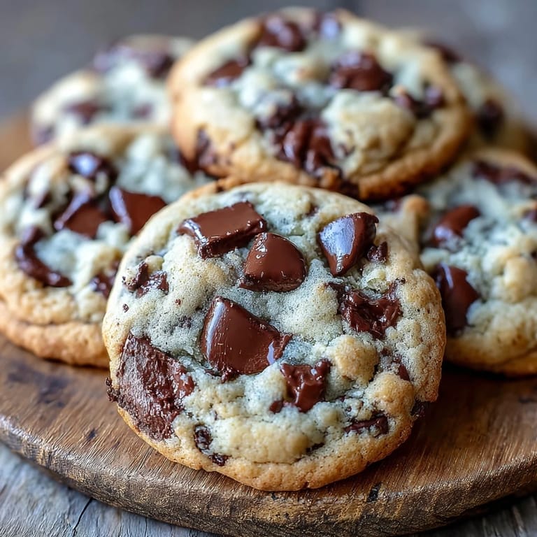 Close-up of soft Yogurt Chocolate Chip Cookies revealing a tender, chewy interior studded with semi-sweet chocolate chips.