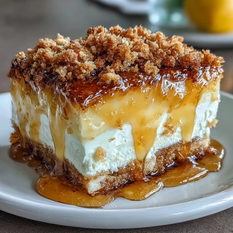Fluffy Yogurt Lemon Parfait with Sourdough Crumb Topping: Tangy lemon curd, rich yogurt, and golden sourdough crumb topping in a refreshing, layered treat.