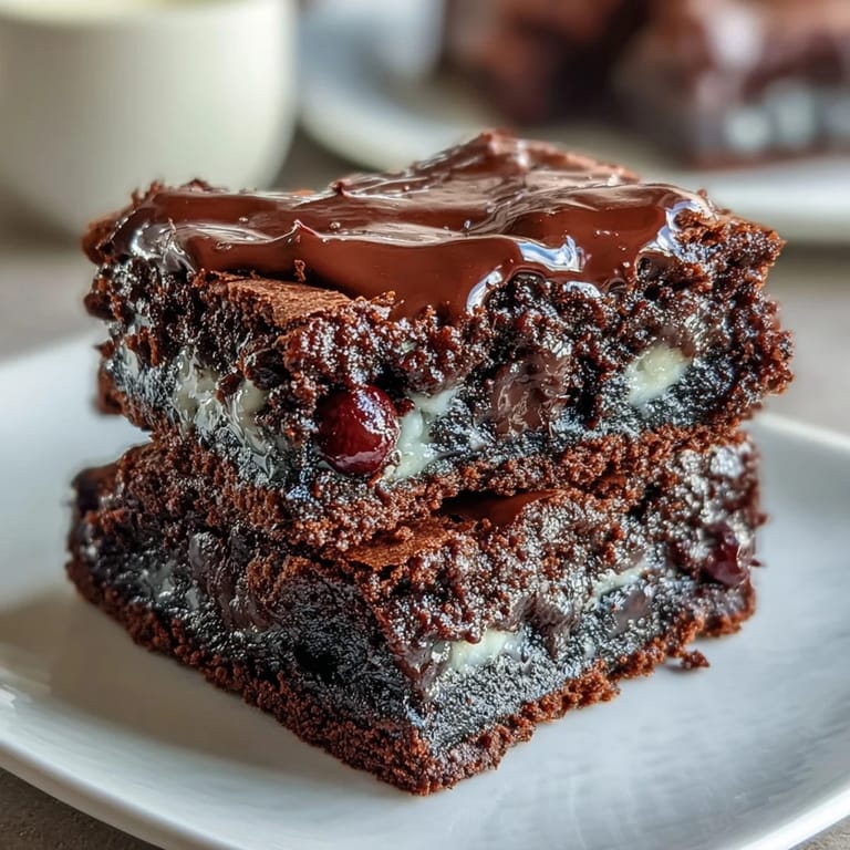 Fudgy sourdough brownies featuring deep chocolate flavor and a chewy texture from tangy sourdough discard and three types of chocolate.