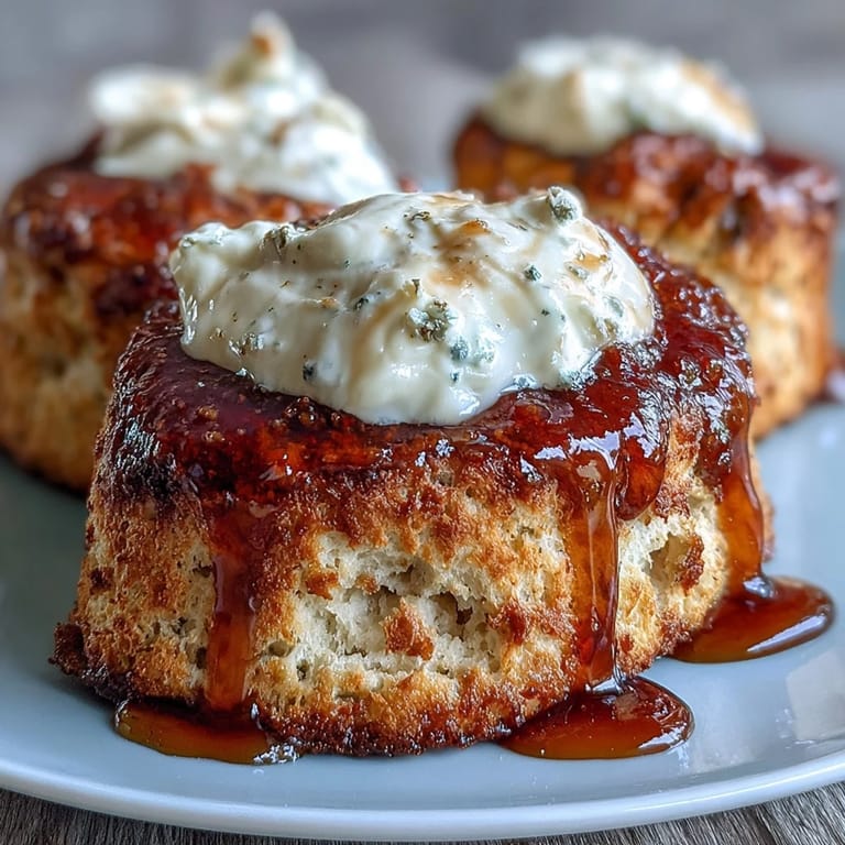 Delicate scones infused with the subtle sweetness of dandelion honey, perfectly paired with velvety clotted cream for an elegant afternoon tea.