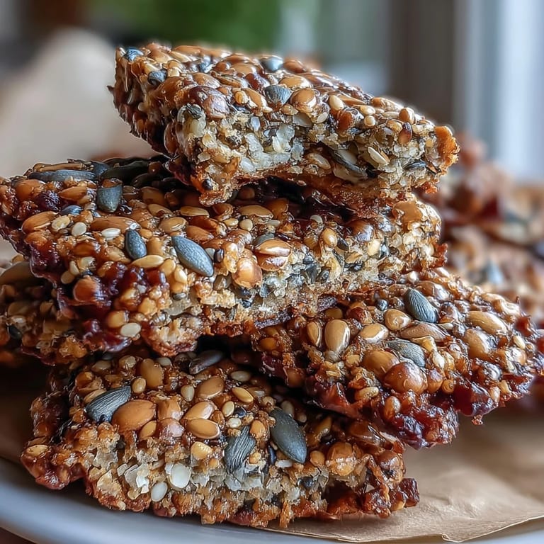Wholesome seed crackers baked to crisp perfection, offering a nutritious and vegan-friendly snack with rich nutty flavor.
